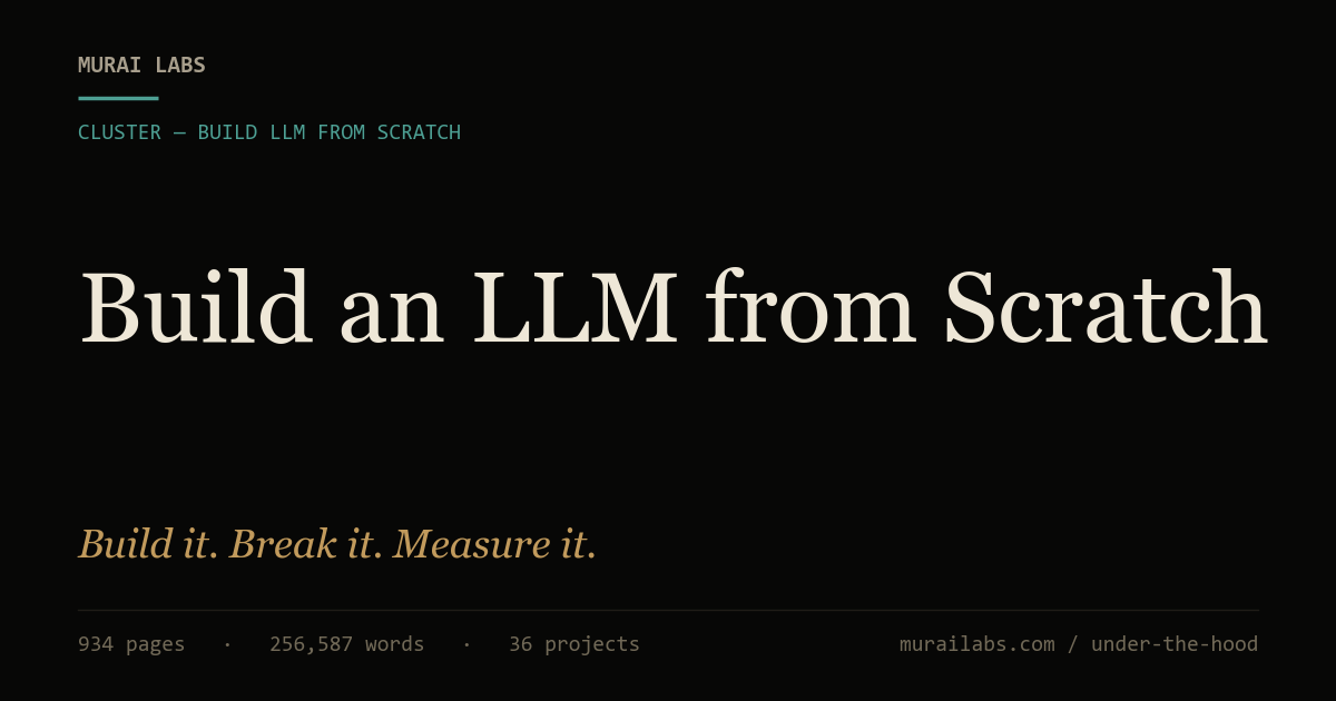 Build an LLM from Scratch — A Project-Driven Manual
